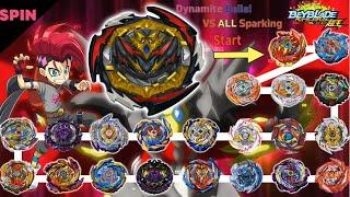 Beyblade Burst DB 【Dynamite Belial VS ALL Sparking】 Marathon 베이블레이드 버스트 DB 다이너마이트 벨리알 VS 올슈퍼킹 마라톤배틀