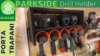 Parkside Drill Holder Diy   PORTA AVVITATORI fai da te legno