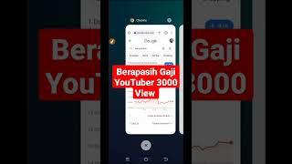 Berapasih Gaji YouTuber 3000 View Setelah di Monetisasi