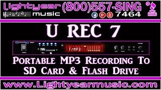 URecord Portable MP3 Recording To SD Card or Flash Drive Complete Recording Solution Lightyearmusic