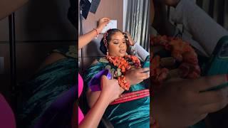 The making of an Igbo Bride #viral #makeup #makeuptutorial #beauty #makeupartist #bride