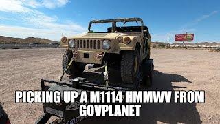 Picking up a HUMVEE From GovPlanet  M1114 MCTAGS  HMMWV