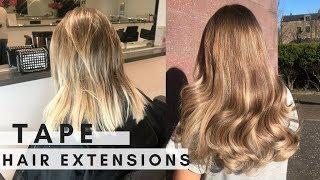 LADYLUX | Blonde to Bronde Balayage Hair Journey with Tape Hair Extensions