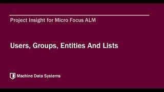 Users, Permissions, Entities And Lists In Project Insight 3.0