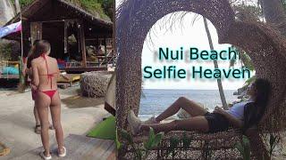 Nui Beach Review, Beach walk, So many Selfie spots, Turquoise ocean, White Sand, Peaceful Vibe, WOW!