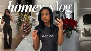 LIVING ALONE VLOG | Really a homebody but went to 1 event, gymmed, cut my hair, bought clothes +more