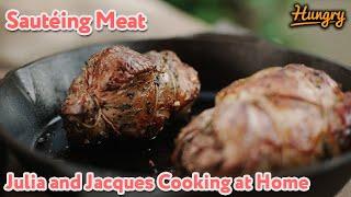 Sautéing Meat - Julia and Jacques Cooking At Home Clip
