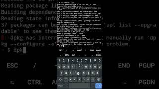 How to fix dpkg error in termux