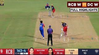 Royal Challengers Bangalore vs Delhi Capitals WPL 2024 Highlights | RCB W vs DC W 2024 Highlights