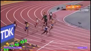 Marileidy Paulino campeona de los 400 metros planos en el Mundial de Atletismo en Budapest  48.76s.