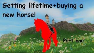 Getting Lifetime Star Rider+ buying a new horse! II Star Stable Online