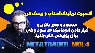 آموزش قرار دادن حد سود و ضرر اتوماتیک در ربات تریلینگ استاپ برای MT4  در فارکس