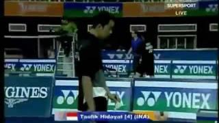 Badminton World Championship 2009 MSR1 Taufik Hidayat vs Christian Boesiger