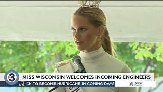 Miss Wisconsin welcomes UW-Madison engineering students back to campus