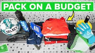 How to pack your football bag ON A BUDGET in 2024