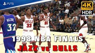 NBA 2K24 [PS5 4K HDR] '98 Utah Jazz vs '98 Chicago Bulls - Karl Malone vs Michael Jordan