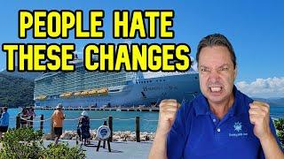 CRUISE LINES CHANGES ARE TURNING PEOPLE OFF OF CRUISING