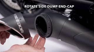 Freedom Aftermarket Motorcycle Exhaust Turn-Out End-Cap can rotate into 12 different positions?