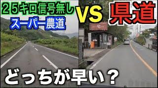 【検証】紀の川フルーツラインと県道どちらが早く移動できるのか？