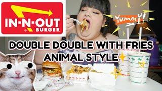 IN-N-OUT Burger Mukbang Animal Style