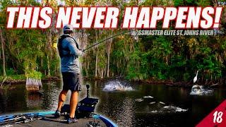 This NEVER Happens! (CRAZY) - Bassmaster Elite St. John's River (Practice) - UFB S4 E18