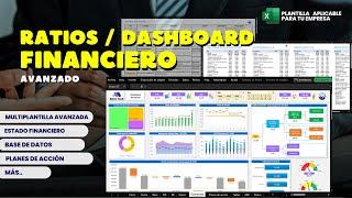 Ratios financieros paso a paso | Avanzado | Análisis y ejemplo en excel y dashboard #finanzas