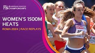 Women's 1500m heats. FULL race replays | Roma 2024