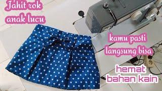 Jahit rok anak lucu kamu pasti bisa/ make a baby skirt #sewingtutorial #sewing