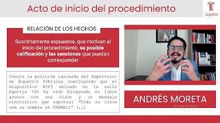 Curso de Derecho Administrativo Sancionador - Clase de muestra acto inicial