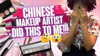 BLACK GIRL GETS MAKEUP DONE IN CHINA #lifeinchina