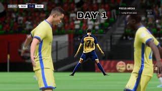 Scoring with ronaldo till he scores for his new club -Day 1