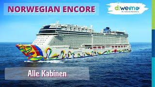 Norwegian Encore - alle Kabinen