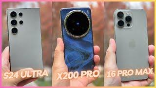 Vivo X200 Pro vs Galaxy S24 Ultra vs iPhone 16 Pro Max Camera Test | After the Updates!