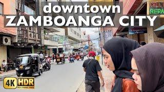 Zamboanga City Pueblo Streets Walk | 4K HDR | Downtown Zamboanga Walking Tour