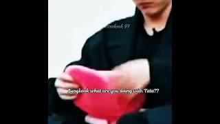 Jungkook what are you doing with tata#taekook#bts#ytshorts#btsarmy#btstaekook#btsshorts#jk#shorts