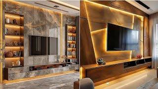 Trending TV unit wall decoration ideas for living room decoration ideas|| 2025 new ideas