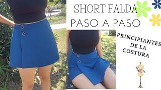 PASO A PASO !!! CÓMO HACER SHORT FALDA A TU MEDIDA, PRINCIPIANTES DE LA COSTURA.