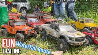 Main basah-basahan di rute Air Terjun Perjiwa | RC Offroad Adventure Skala 1/10 Indoonesia