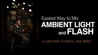 EASIEST Way to Mix AMBIENT Light and FLASH (HSS)  Lighting Tutorial and Demo using the MagMod MagBox