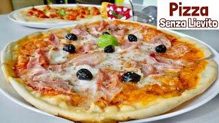 PIZZA SENZA LIEVITO ricetta facile e veloce PIZZA WITHOUT YEAST