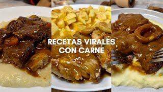 Recetas virales con carne (cerdo, ternera y pollo)  Recopilación de recetas TikTok y REELs