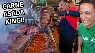 Mexican Street Food - CARNE ASADA KING!!  Mexican Steak, Ribs, and Quesadillas!!