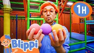 Blippi Visits the Funtastic Playtorium | Blippi | Kids Songs | Moonbug Kids
