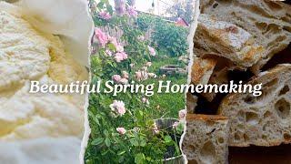 Beautiful Spring Homemaking | Planting a Garden | Homemade Ricotta Cheese