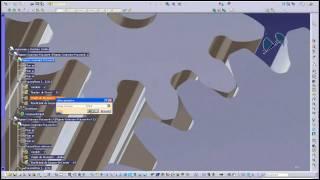 Engrenage paramétré catia v5 animation