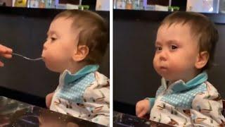 Baby Tries Spicy Jalapeño For The First Time