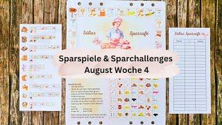 Sparspiele & Sparchallenges August Woche 4  | Neues Spiel zieht ein 