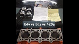 SRT-4 2.4 EDV vs 2.4 EDZ vs 420a! Engine Comparison!  The CSX gets a new EDZ block!