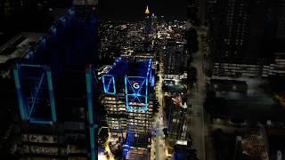 Flying over ATL at night  #atlanta #georgia #skyline #djimini3pro #dji