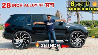 28 inch Alloy Wheels का सच जानलो Black ENDEAVOUR Modified 28 INCH Alloy Wheels 8Lakh